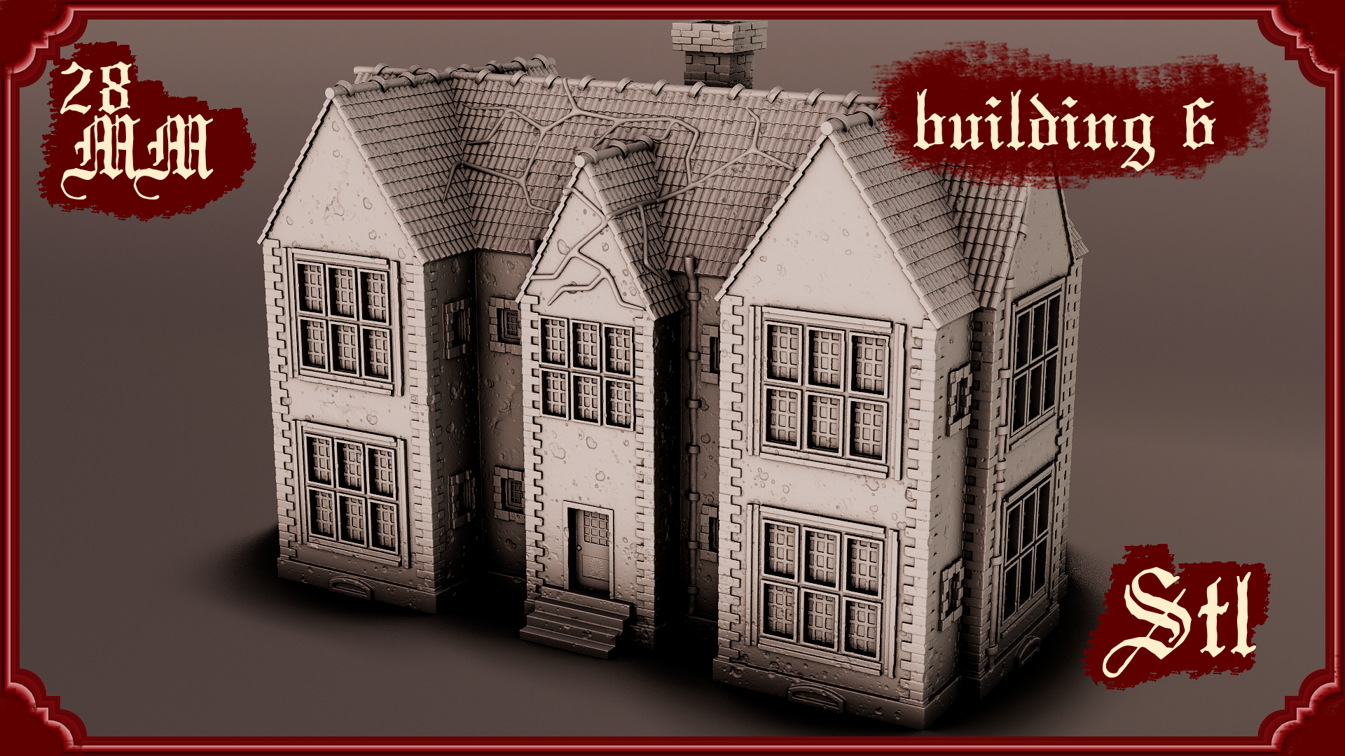 Stylized Gothic World - Building 6 (Digital File)