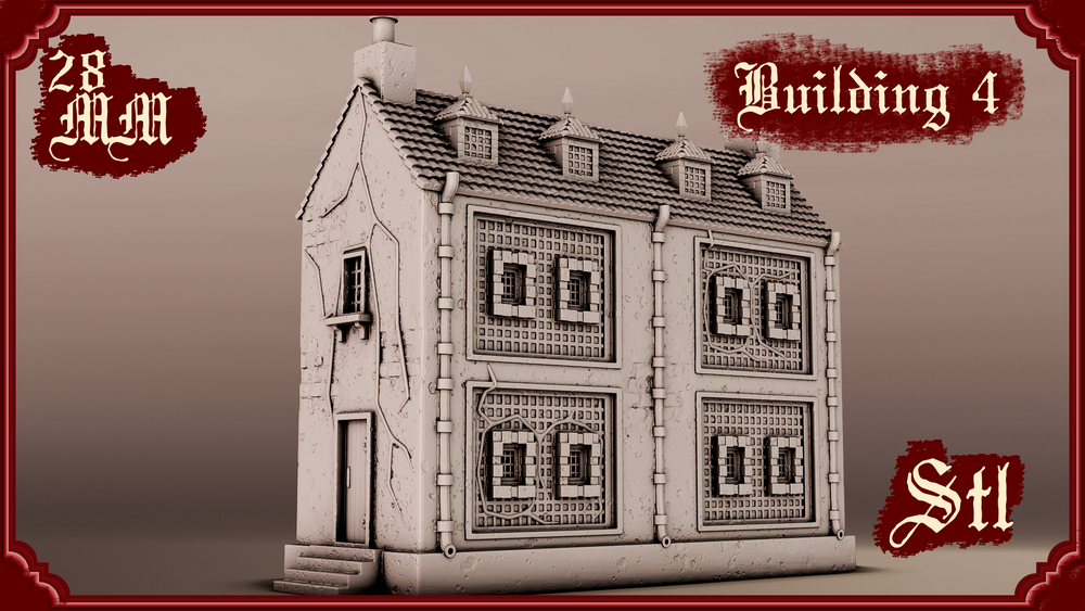Stylized Gothic World - Building 4 (Digital File)