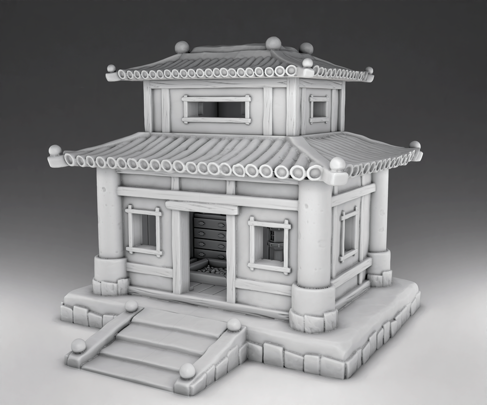 Japanese Architecture - Temple (Digital File)