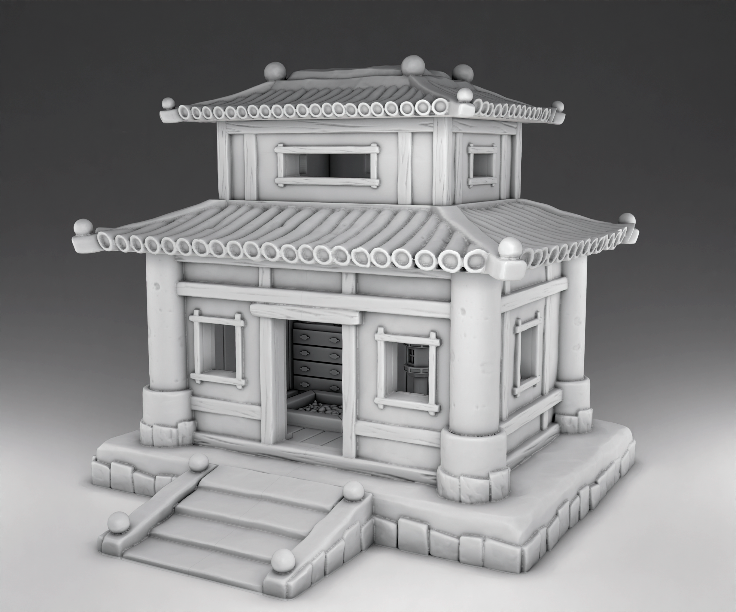 Japanese Architecture - Temple (Digital File)