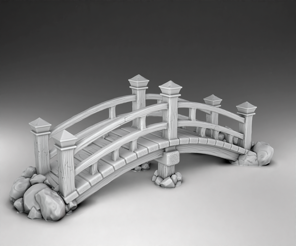 Japanese Architecture - Bridge (Digital File)