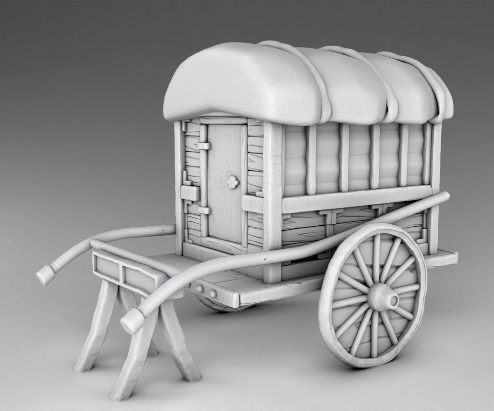 Japanese Architecture - Carriage 1 (Digital File)