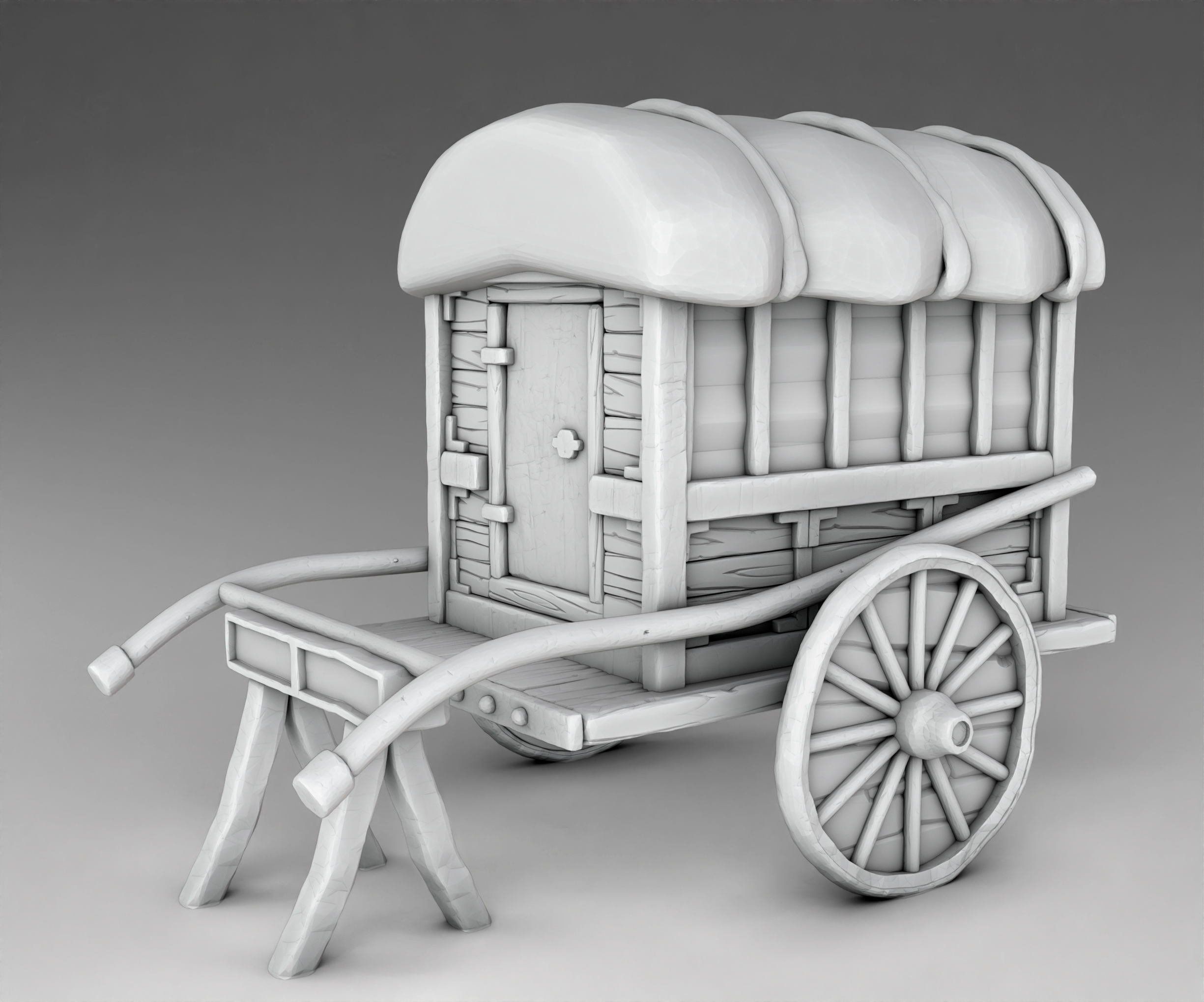 Japanese Architecture - Carriage 1 (Digital File)
