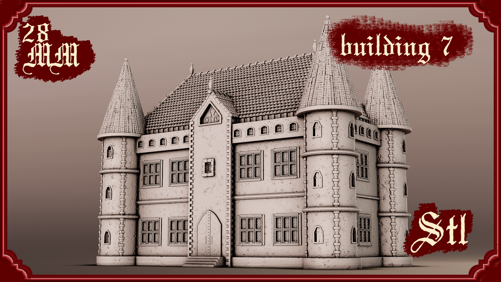 Stylized Gothic World - Building 7 (Digital File)