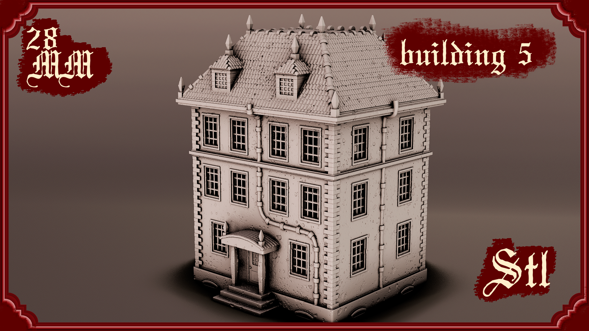 Stylized Gothic World - Building 5 (Digital File)