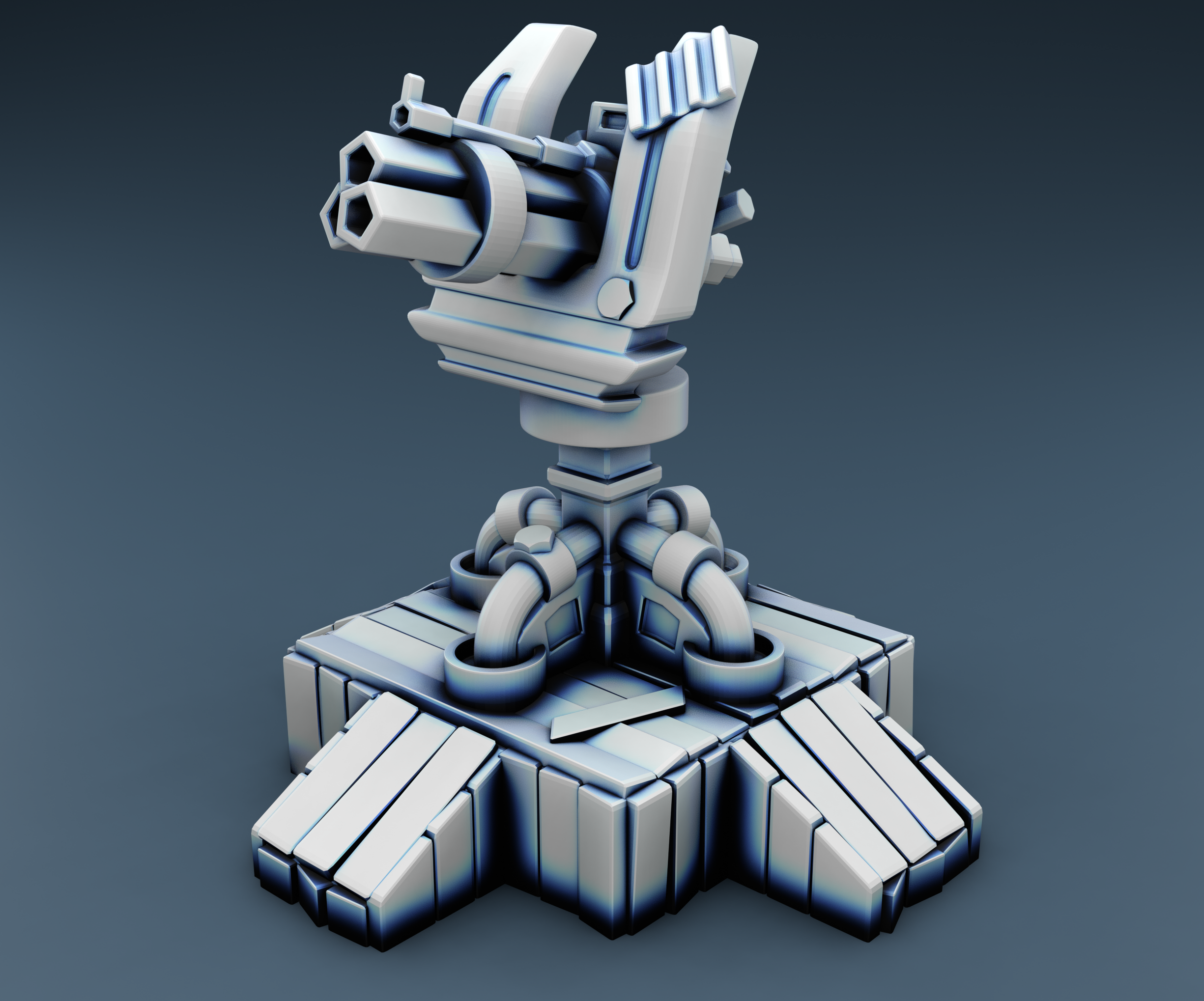Alien Turret - Tec and Alien - 2 Files (Digital Files)