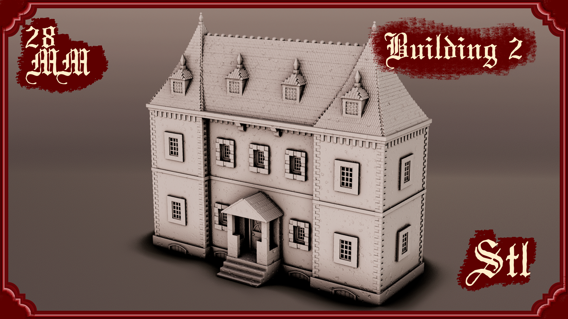 Stylized Gothic World - Building 3 (Digital File)