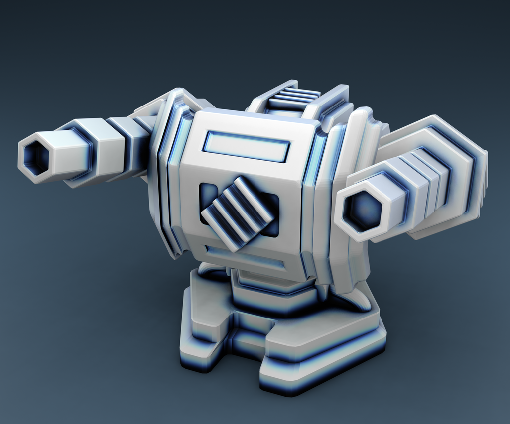 Alien Turret 3 - Tec and Alien - 2 Files (Digital Files)