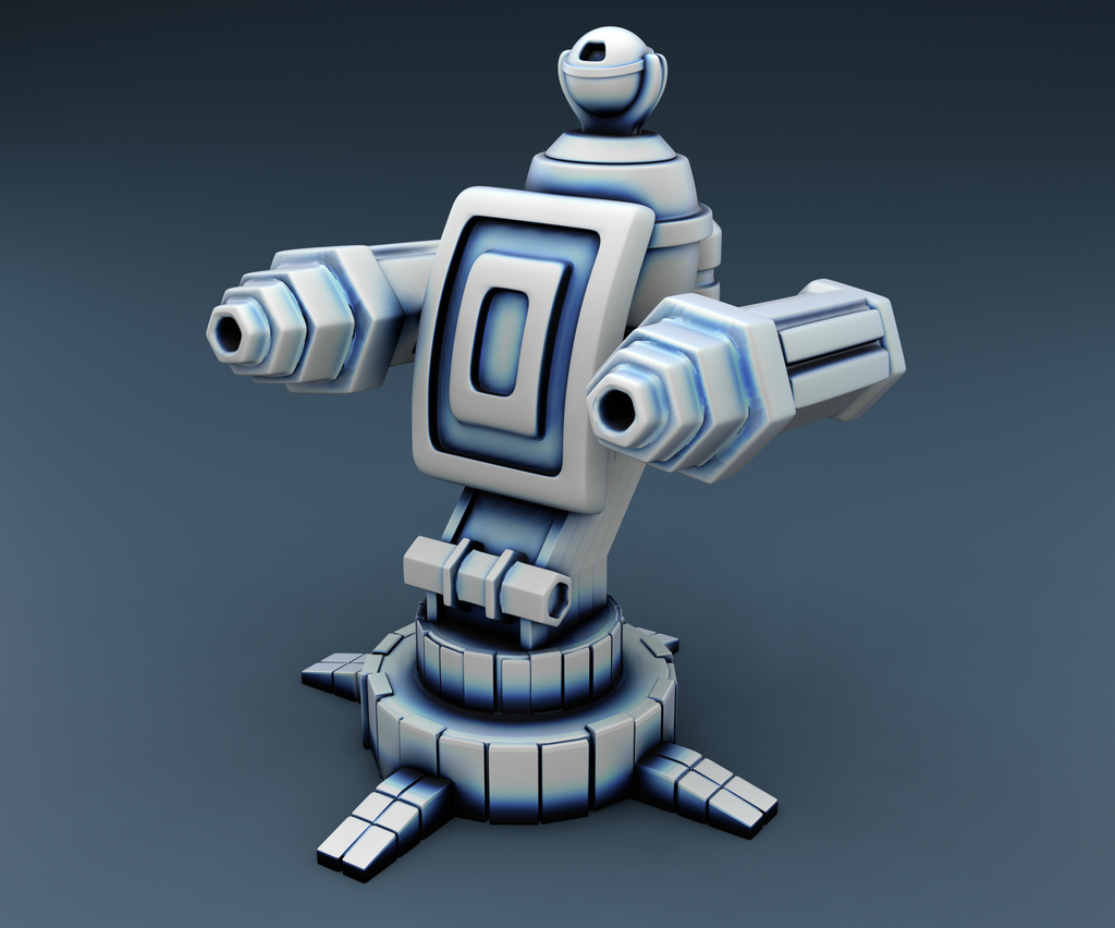 Alien Turret 2 - Tec and Alien - 2 Files (Digital Files)