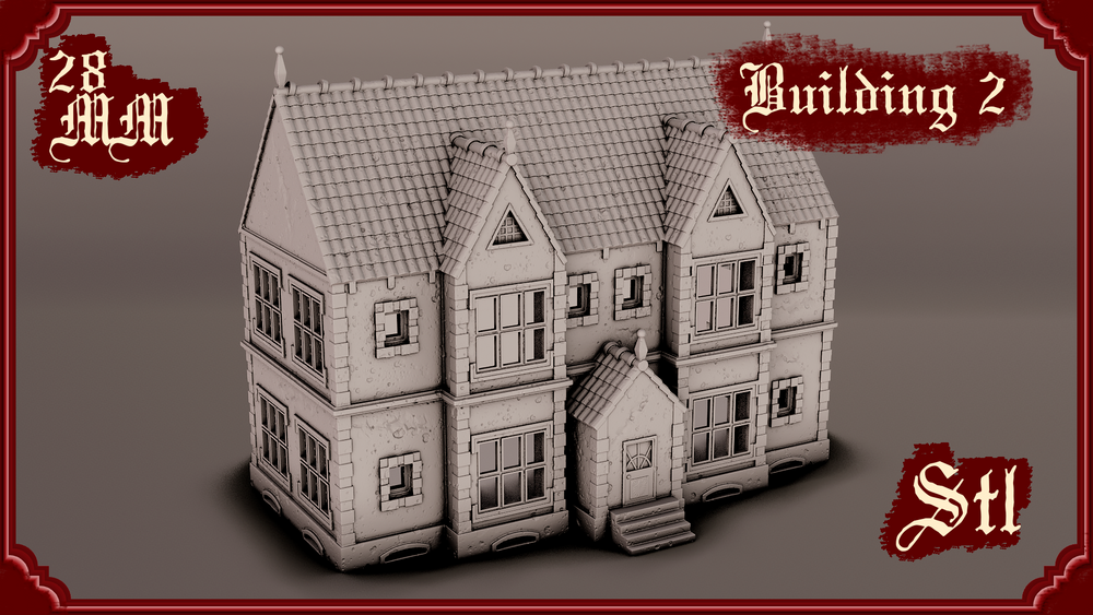 Stylized Gothic World - Building 2 (Digital File)