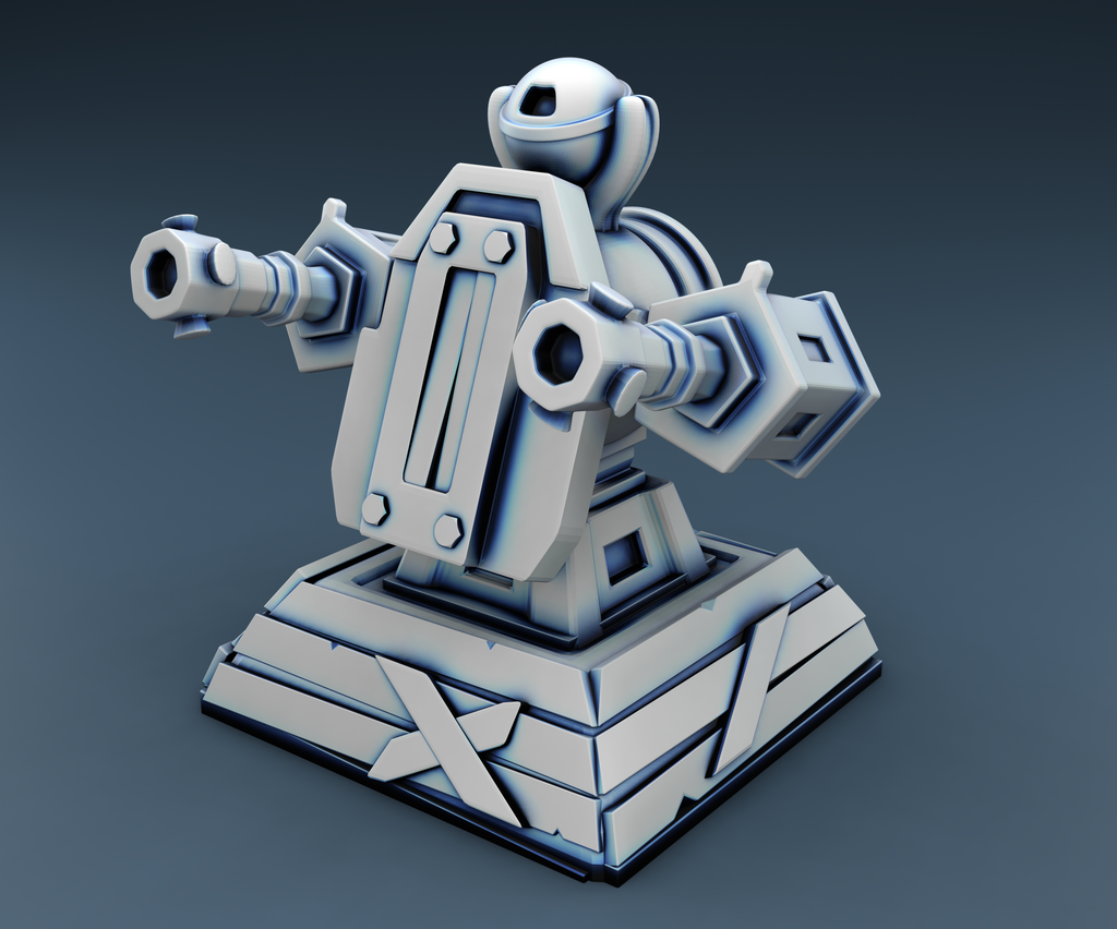 Alien Shield Turret - Tec and Alien - 2 Files (Digital Files)