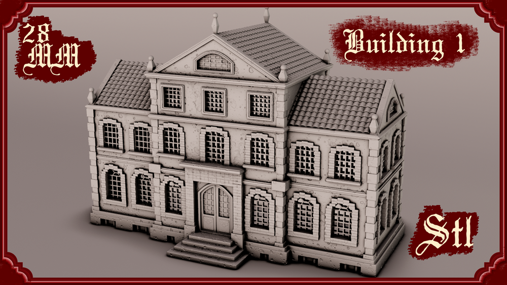 Stylized Gothic World - Building 1 (Digital File)