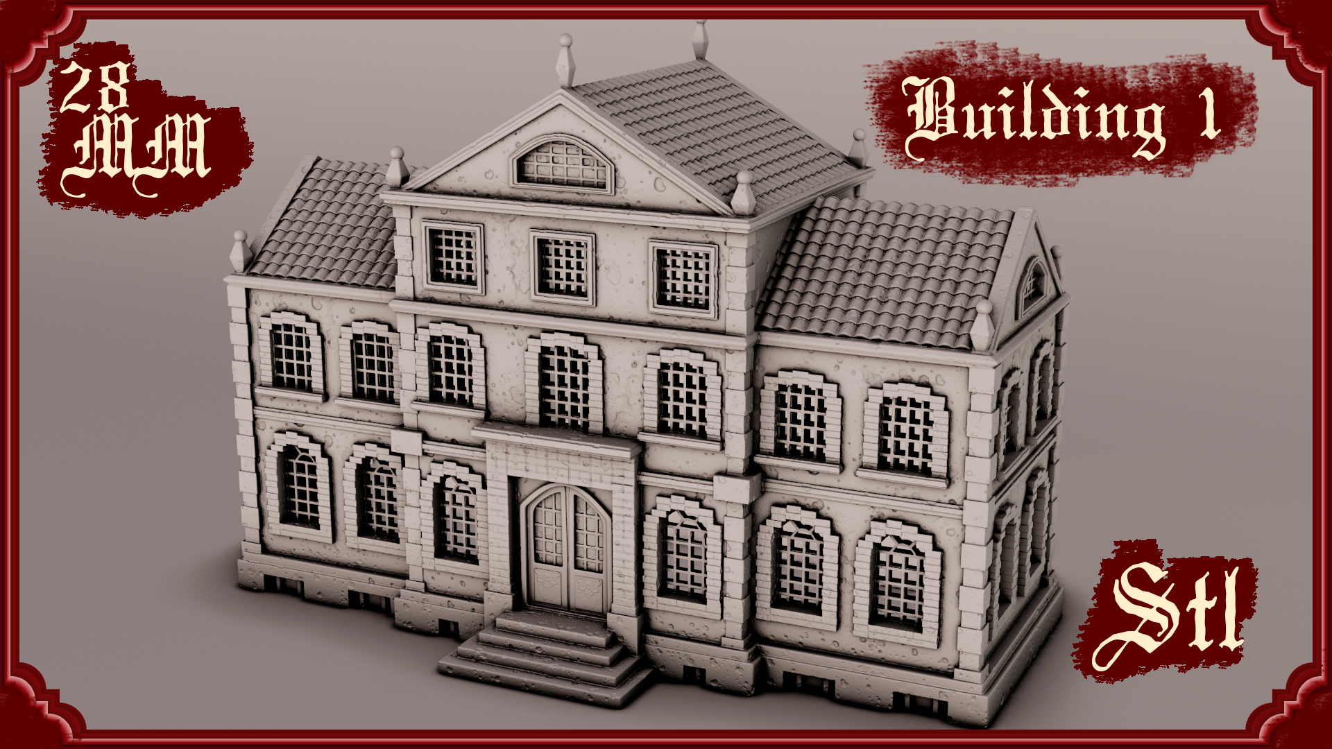 Stylized Gothic World - Building 1 (Digital File)