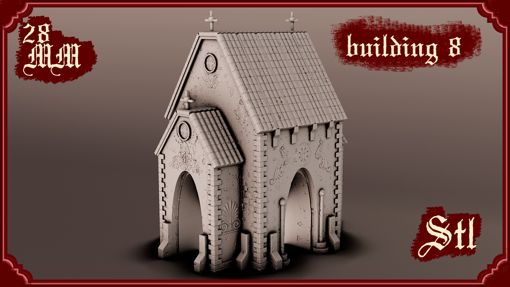 Stylized Gothic World - Building 8 (Digital File)