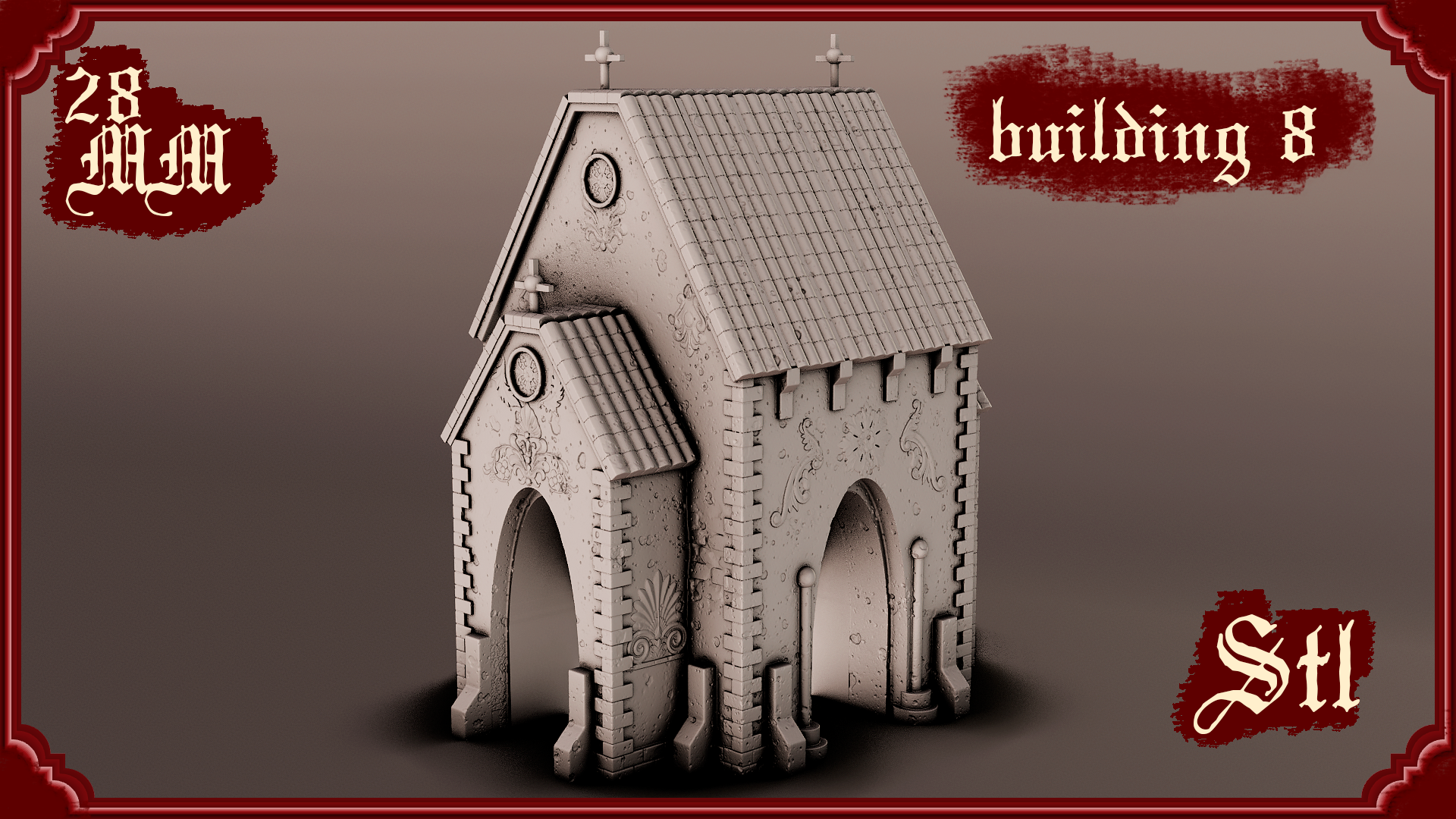 Stylized Gothic World - Building 8 (Digital File)