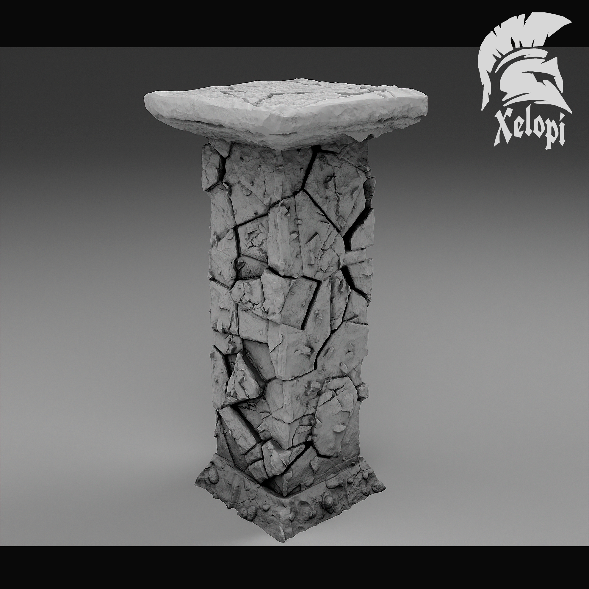 Dark Dungeons - Ruins Support Pillar - (Digital File)