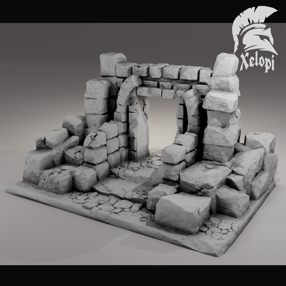 Dark Dungeons - Ruins Door - (Digital File)