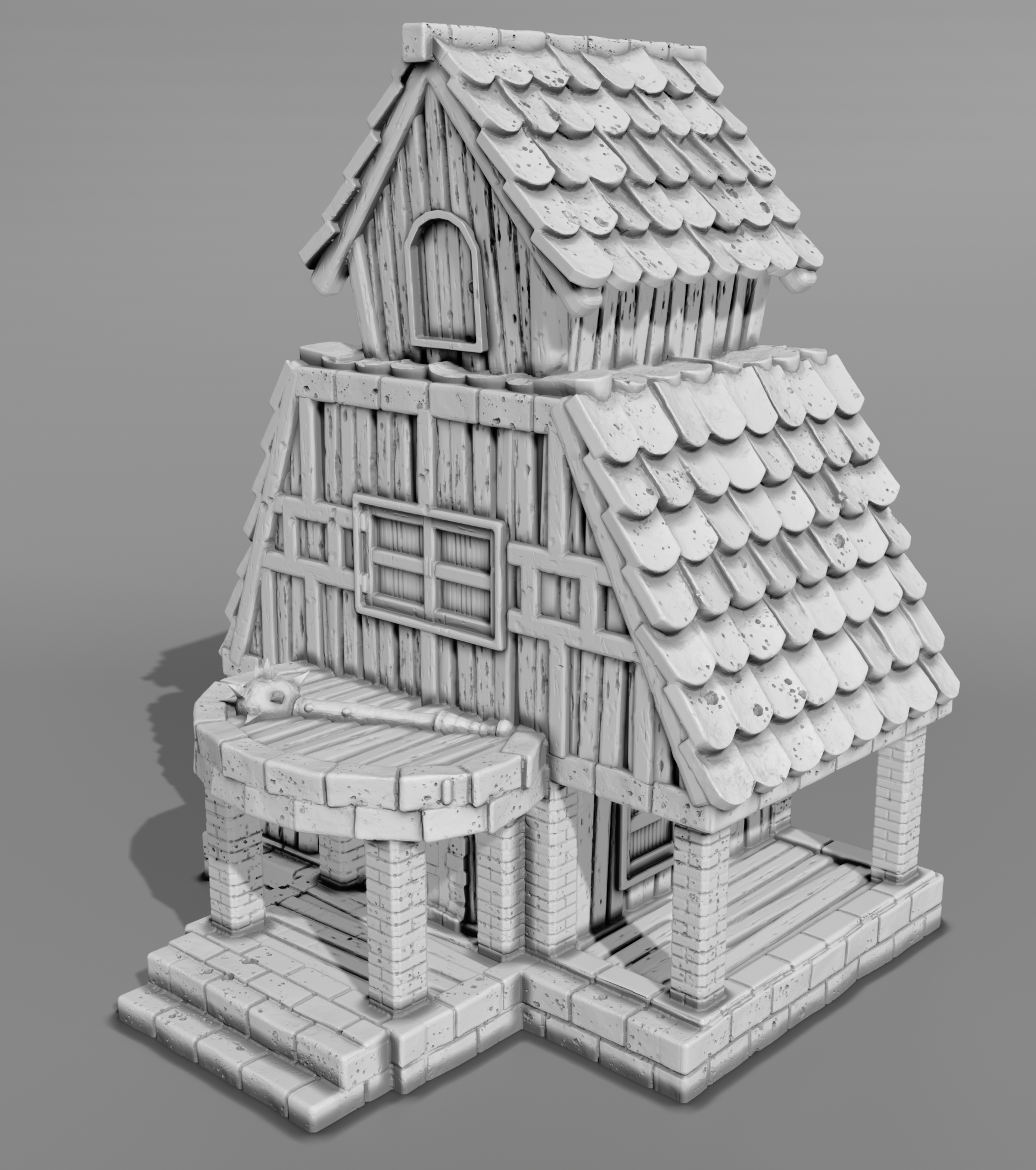 Stylized Middle Ages Part 4 - Armory Shop (Digital file)