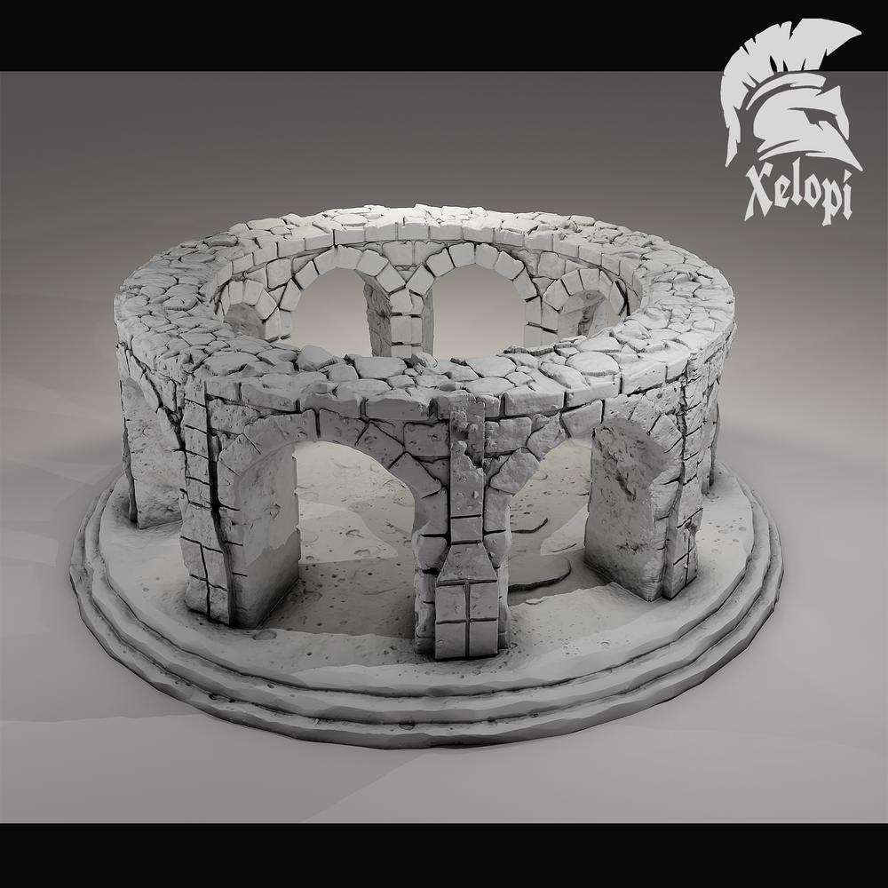 Dark Dungeons - Open Colonnade - (Digital File)