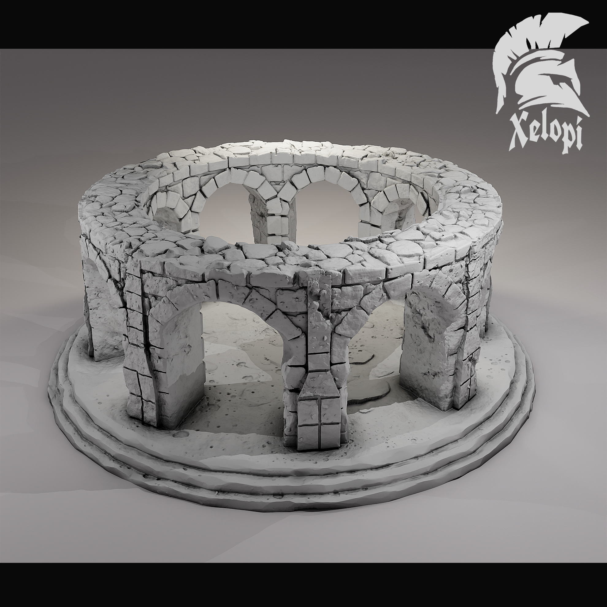 Dark Dungeons - Open Colonnade - (Digital File)