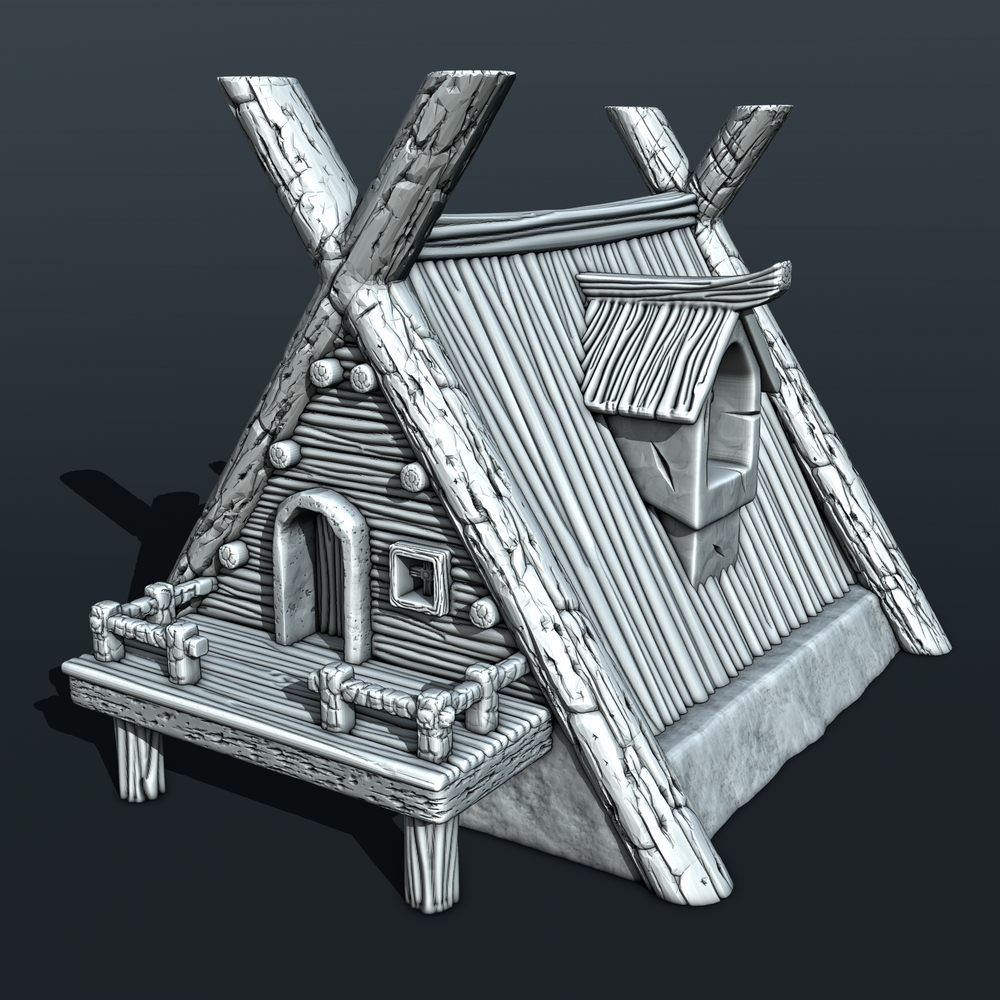 Stylized Middle Ages Part 3 - Building 6 (Digital file)