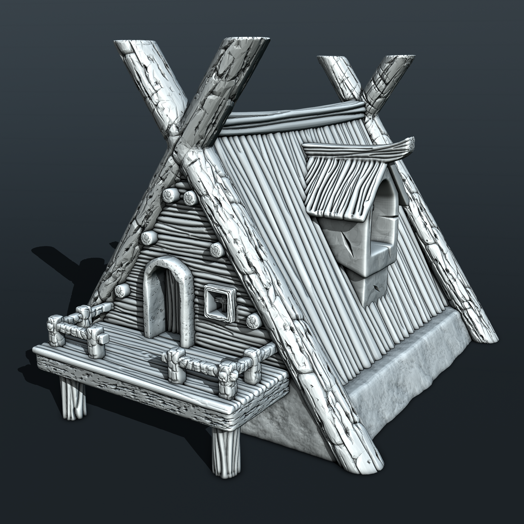 Stylized Middle Ages Part 3 - Building 6 (Digital file)