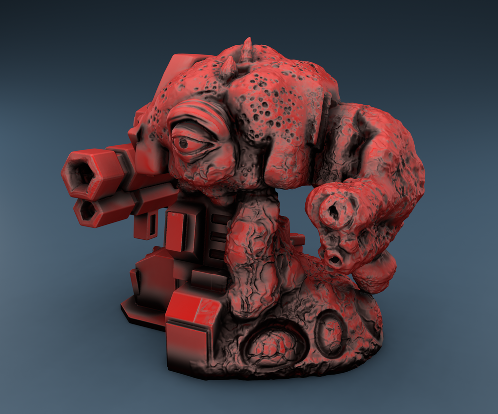 Alien Tank Turret - Tec and Alien - 2 Files (Digital Files)
