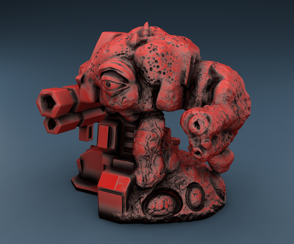 Alien Tank Turret - Tec and Alien - 2 Files (Digital Files)