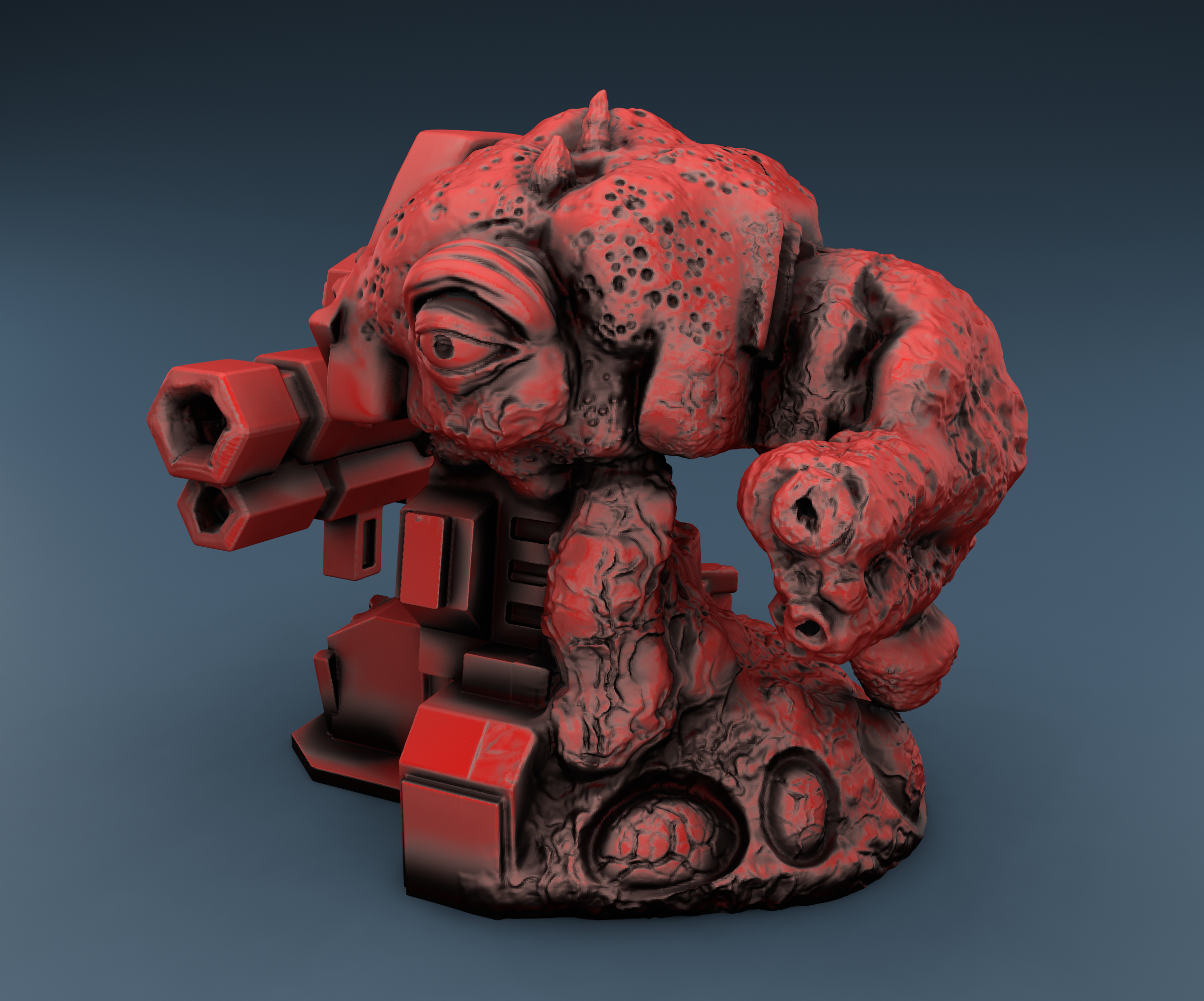 Alien Tank Turret - Tec and Alien - 2 Files (Digital Files)