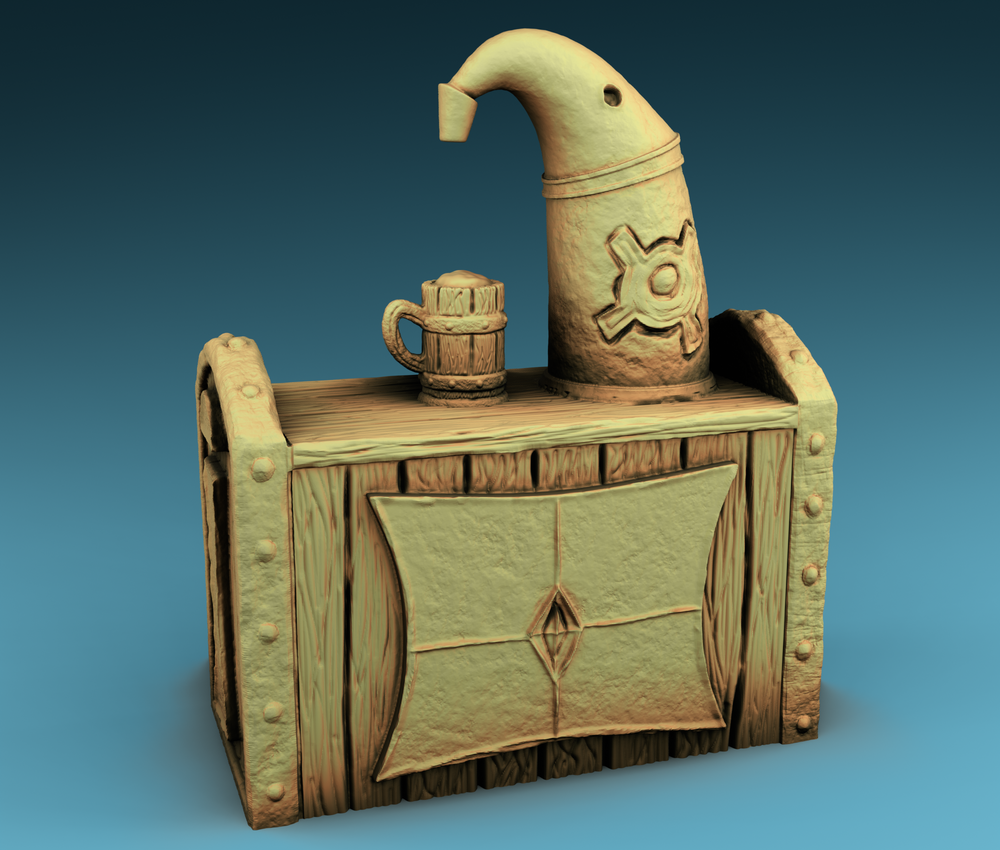 Stylized Middle Ages Part 2 - Interior - Bar (Digital file)