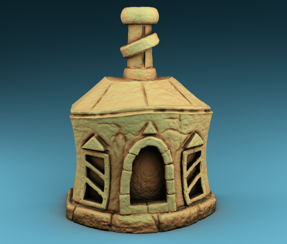 Stylized Middle Ages Part 2 - Interior - Oven (Digital file)