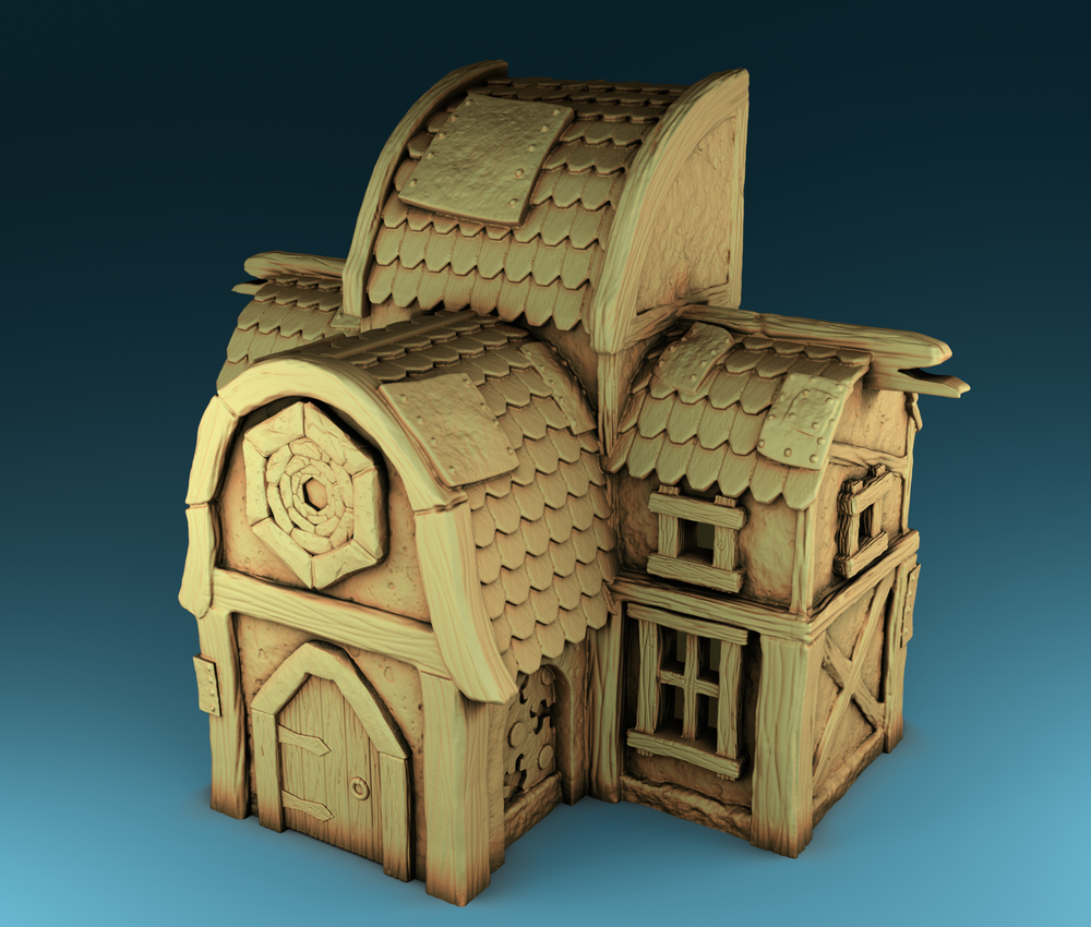 Stylized Middle Ages Part 2 - Building 1 (Digital file)