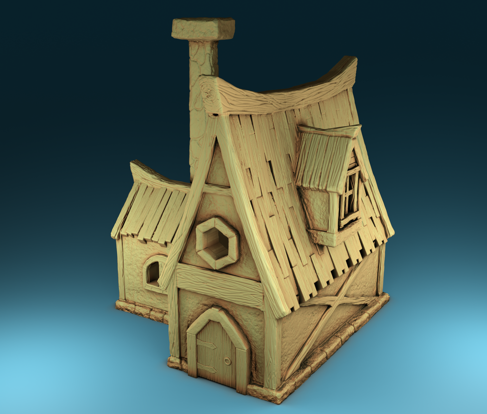 Stylized Middle Ages Part 2 - Building 5 (Digital file)
