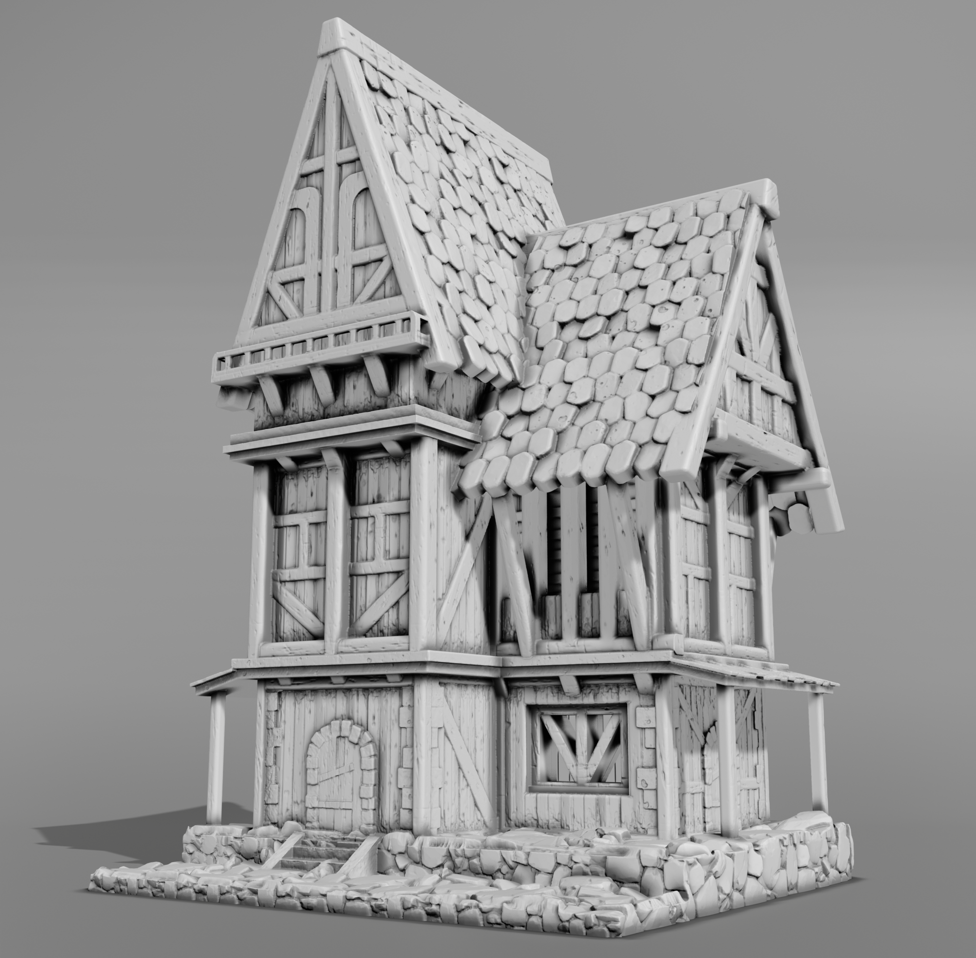 Stylized Middle Ages Part 4 - Building 5 (Digital file)