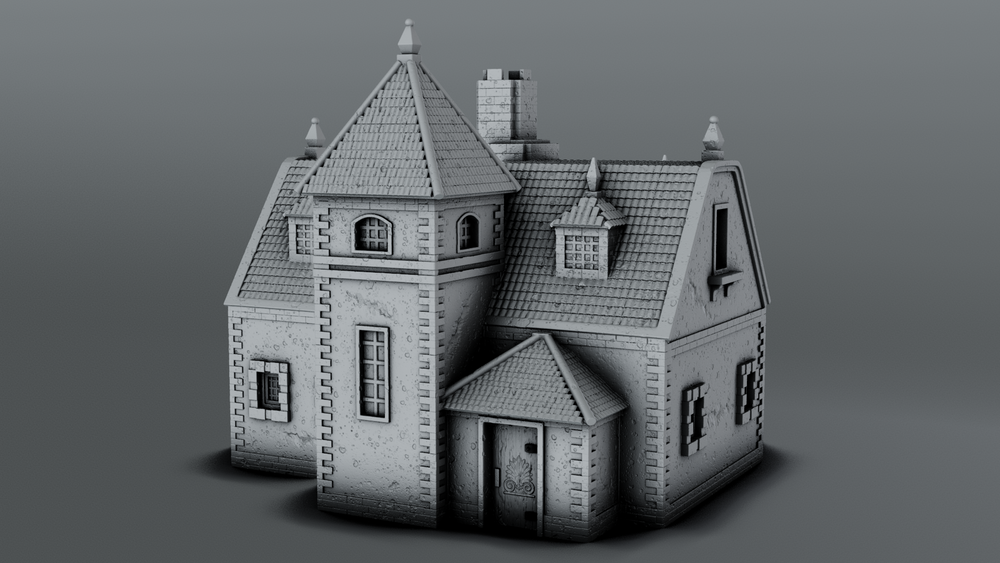 Stylized Gothic World - House 2 (Digital File)