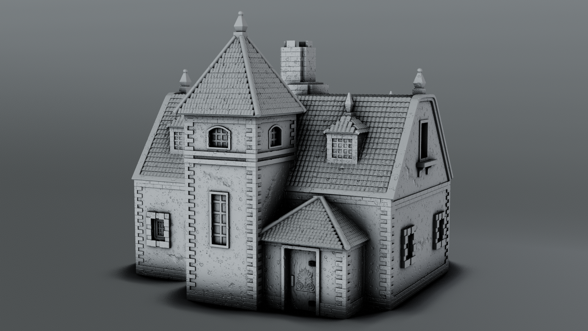 Stylized Gothic World - House 2 (Digital File)