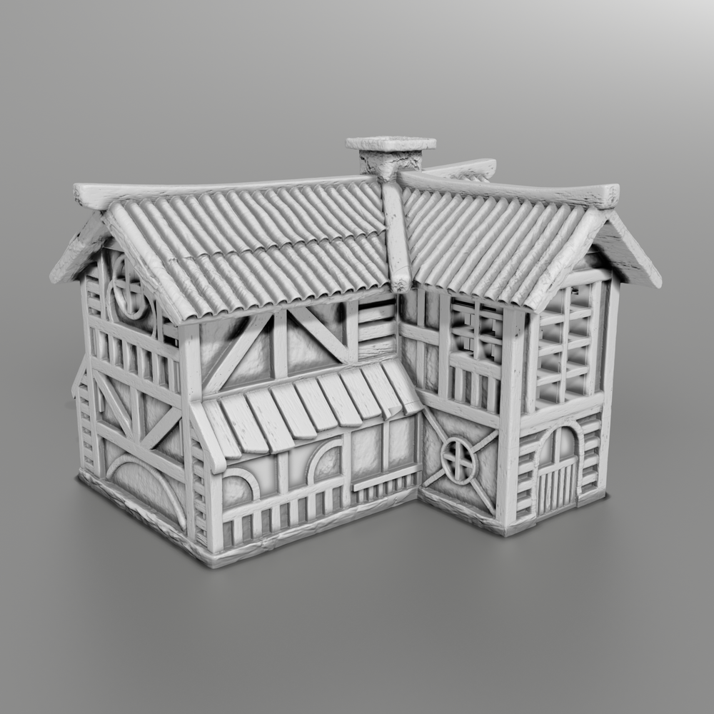 Stylized Middle Ages Part 4 - Building 1 (Digital file)