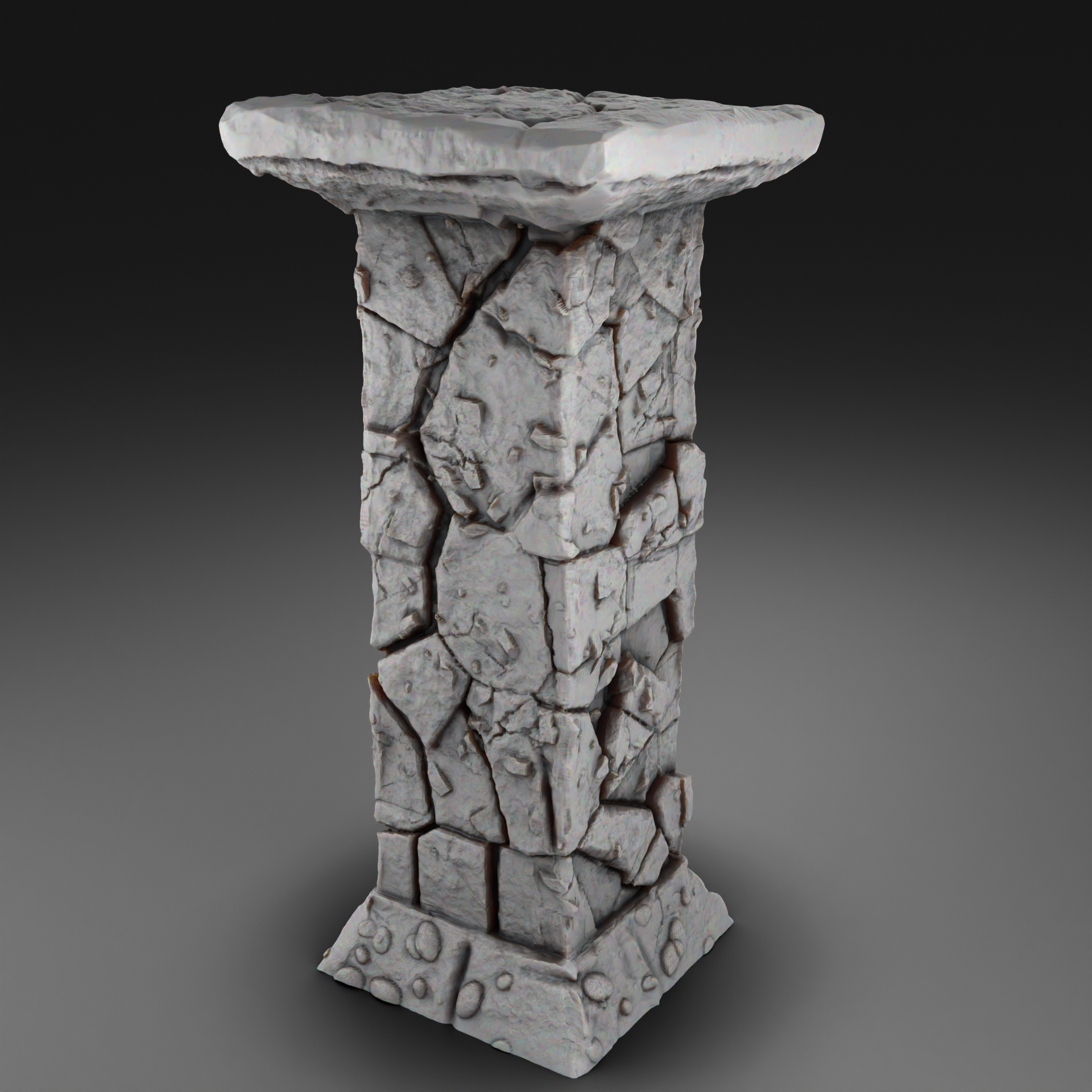 Medieval environment 28mm , 32mm  or 75mm - Pillar (Digital File)