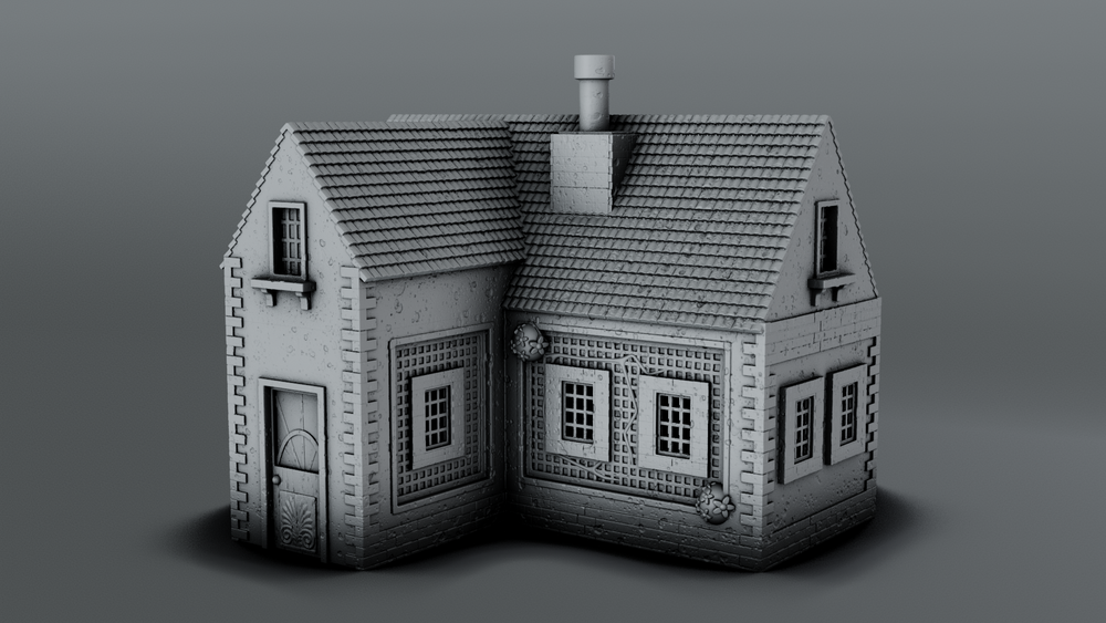 Stylized Gothic World - House 1 (Digital File)