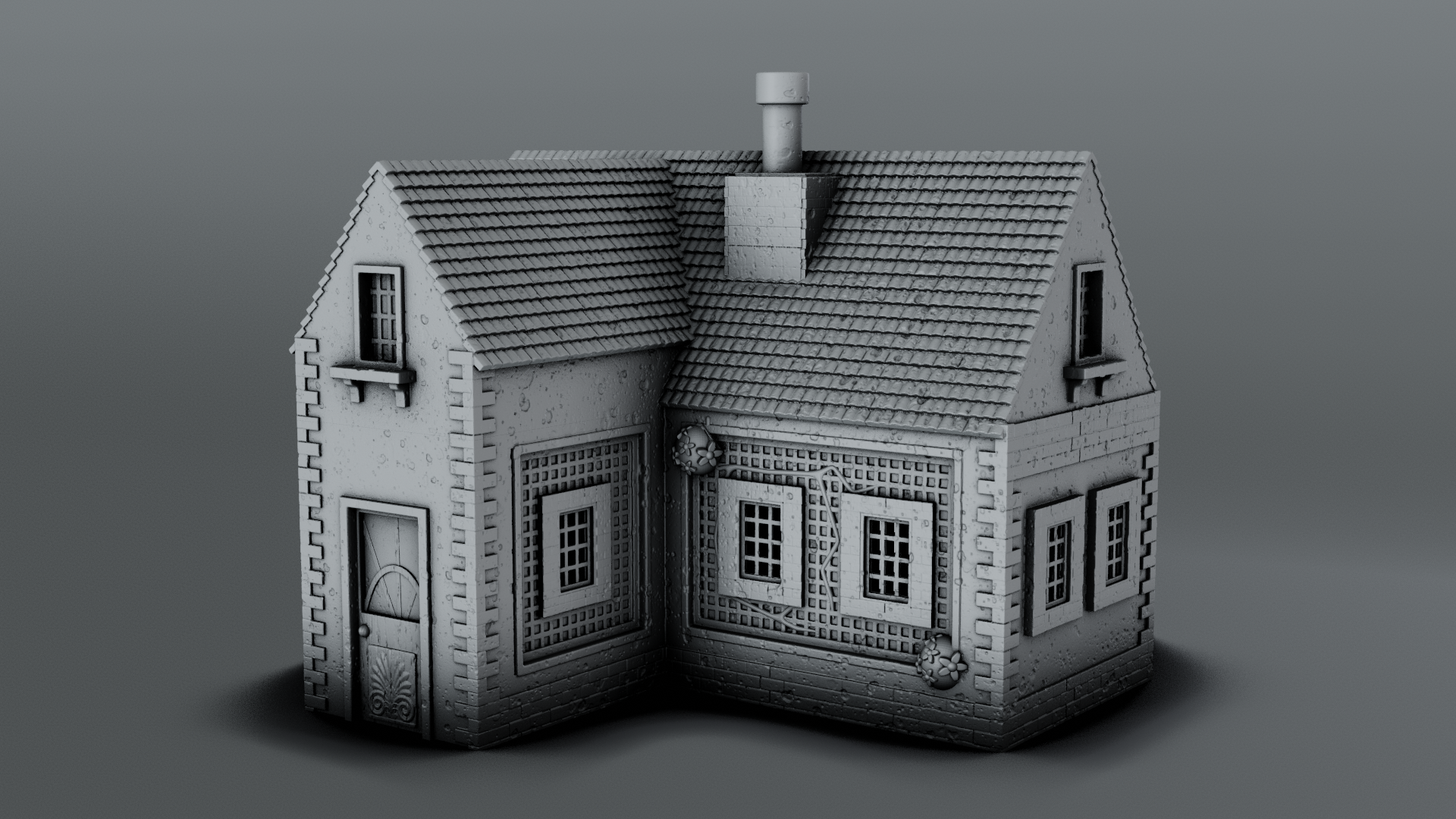 Stylized Gothic World - House 1 (Digital File)