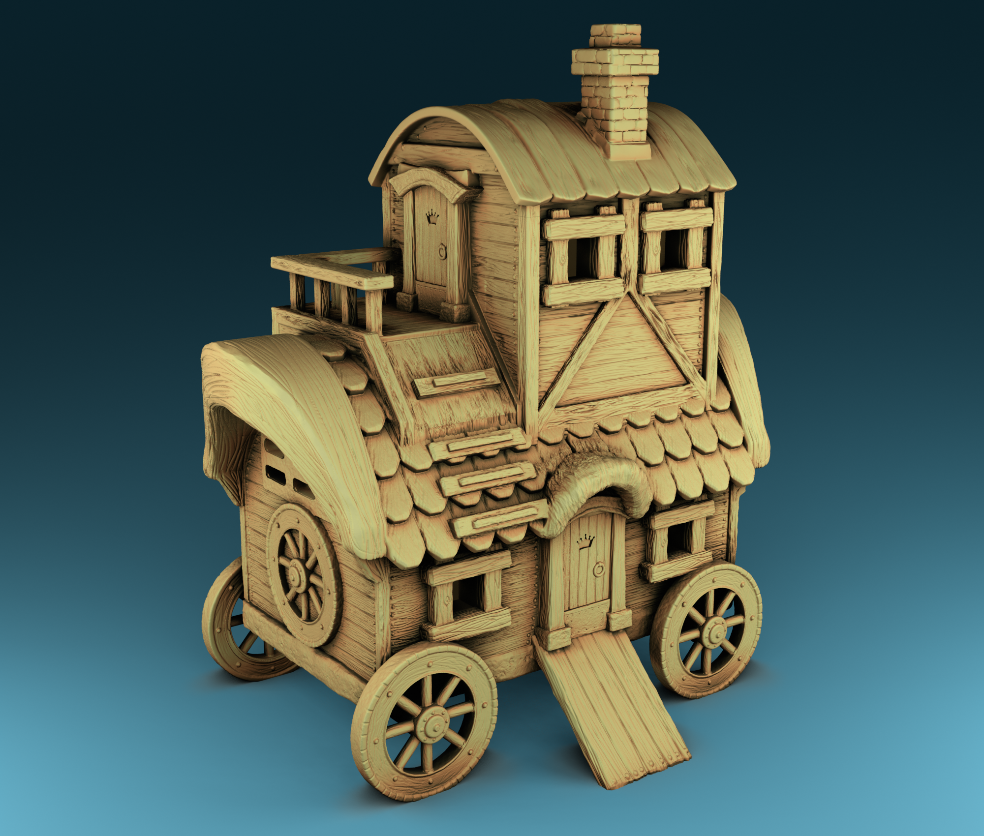 Stylized Middle Ages Part 2 - Building 2 (Digital file)