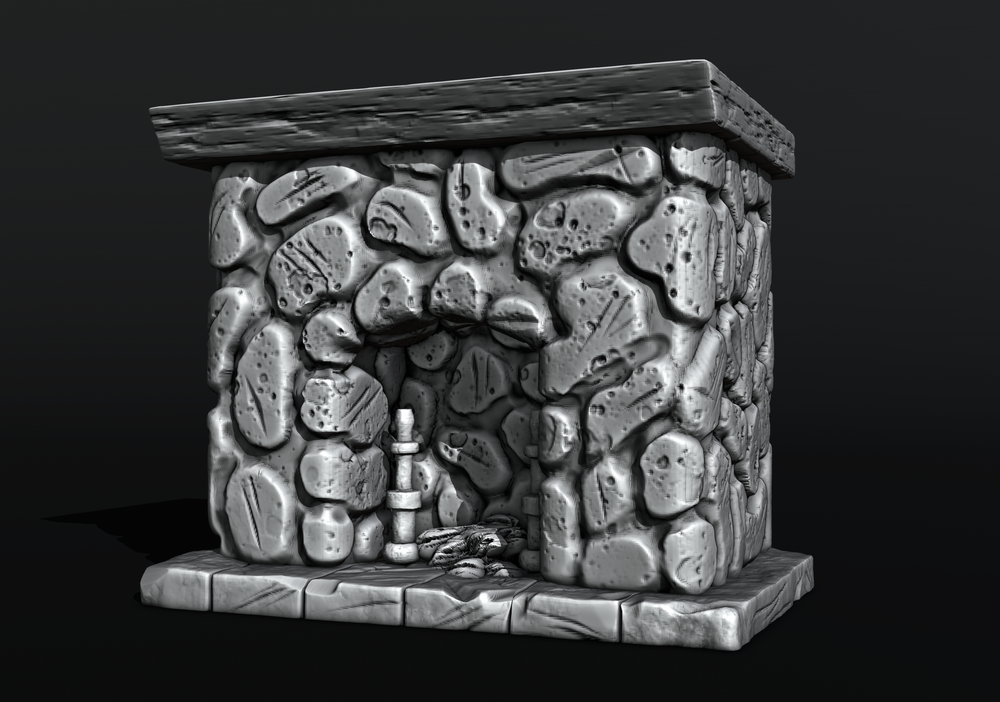 Hobbits - Interior - Fireplace (Digital File)