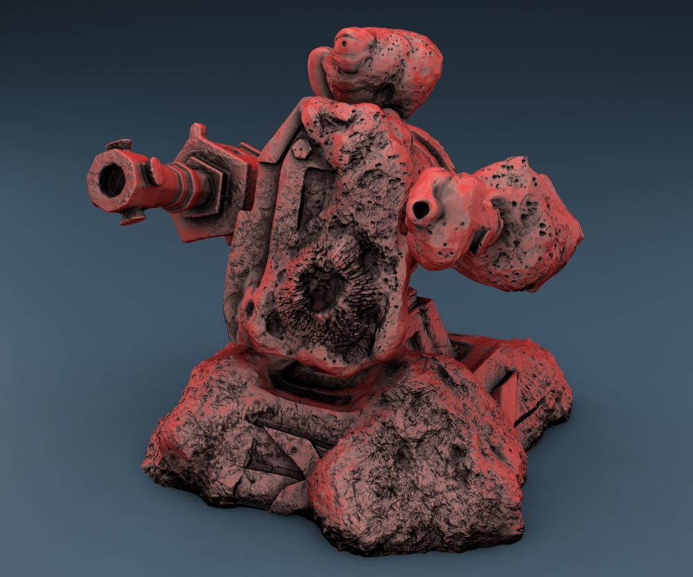 Alien Shield Turret - Tec and Alien - 2 Files (Digital Files)