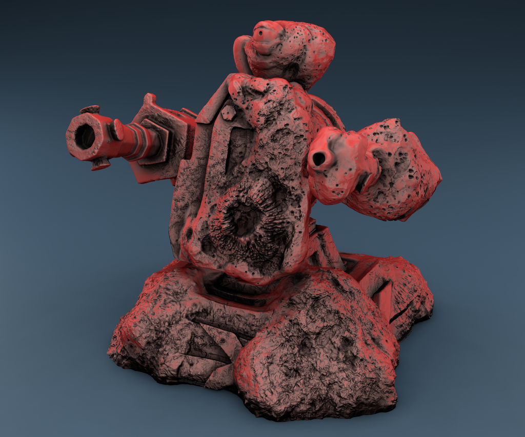 Alien Shield Turret - Tec and Alien - 2 Files (Digital Files)