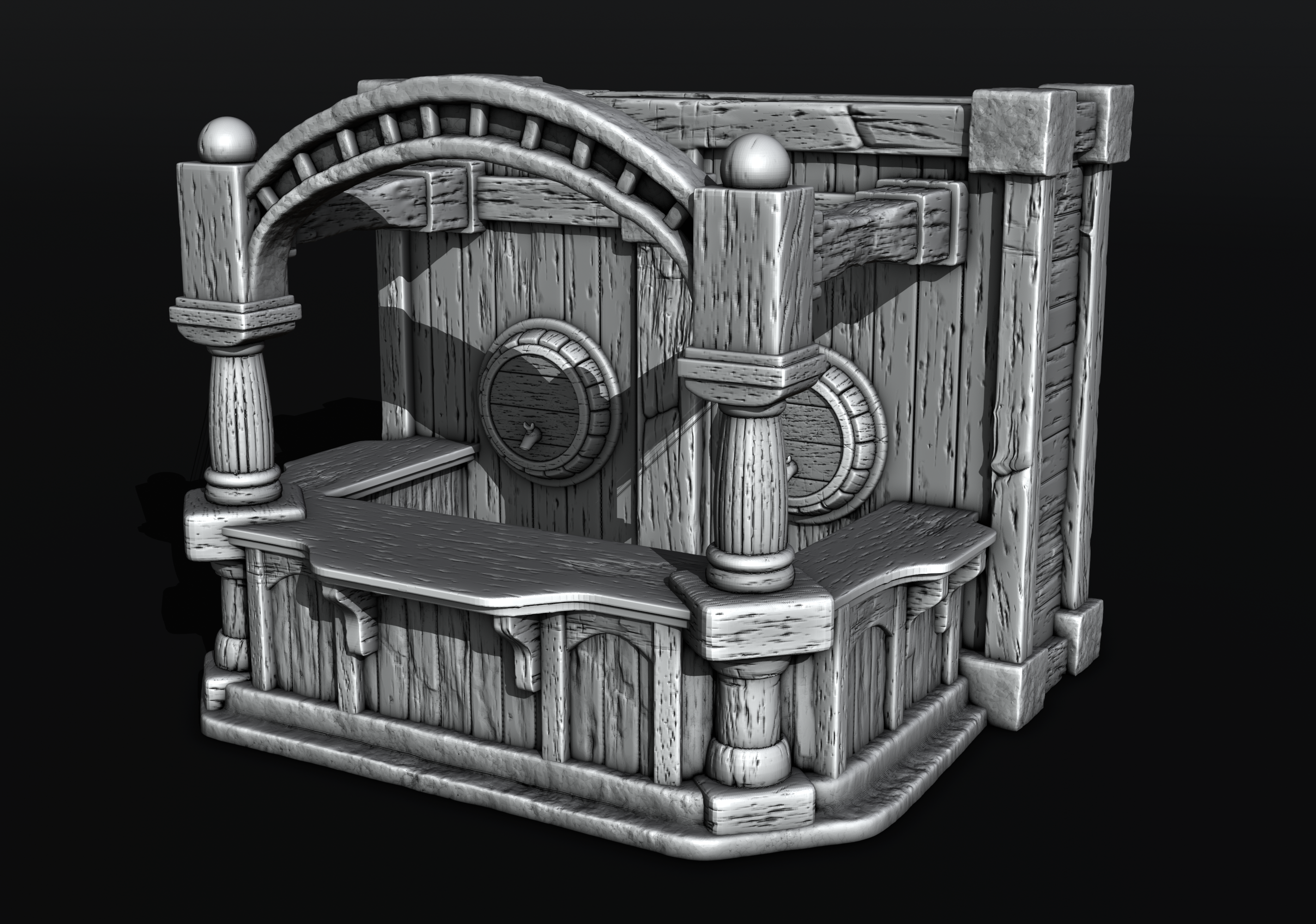 Hobbits - Interior - Bar Counter (Digital File)