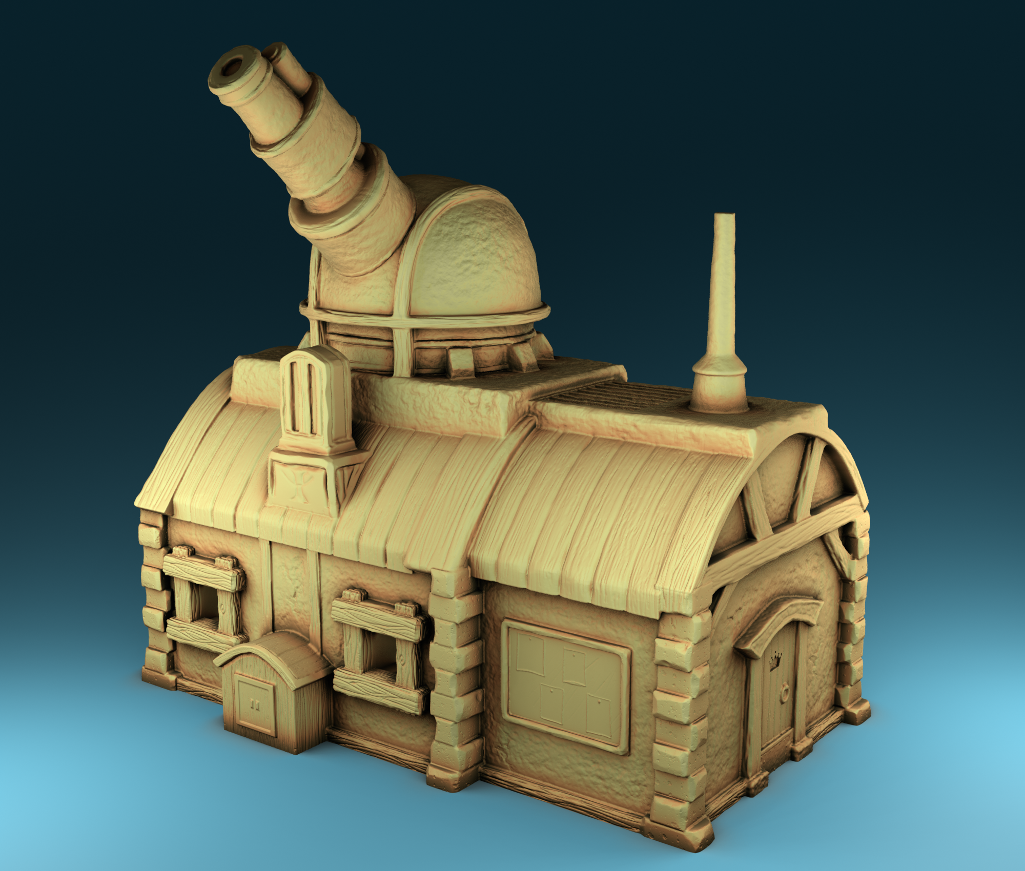Stylized Middle Ages Part 2 - Building 3 (Digital file)