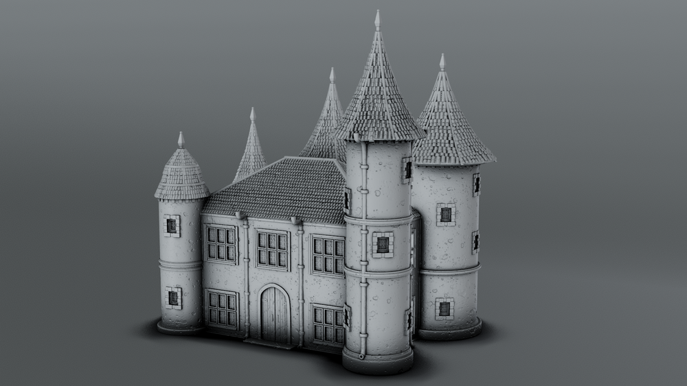 Stylized Gothic World - House 3 (Digital File)