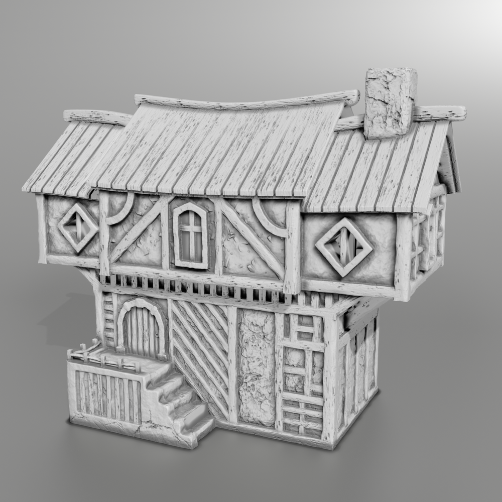 Stylized Middle Ages Part 4 - Building 4 (Digital file)