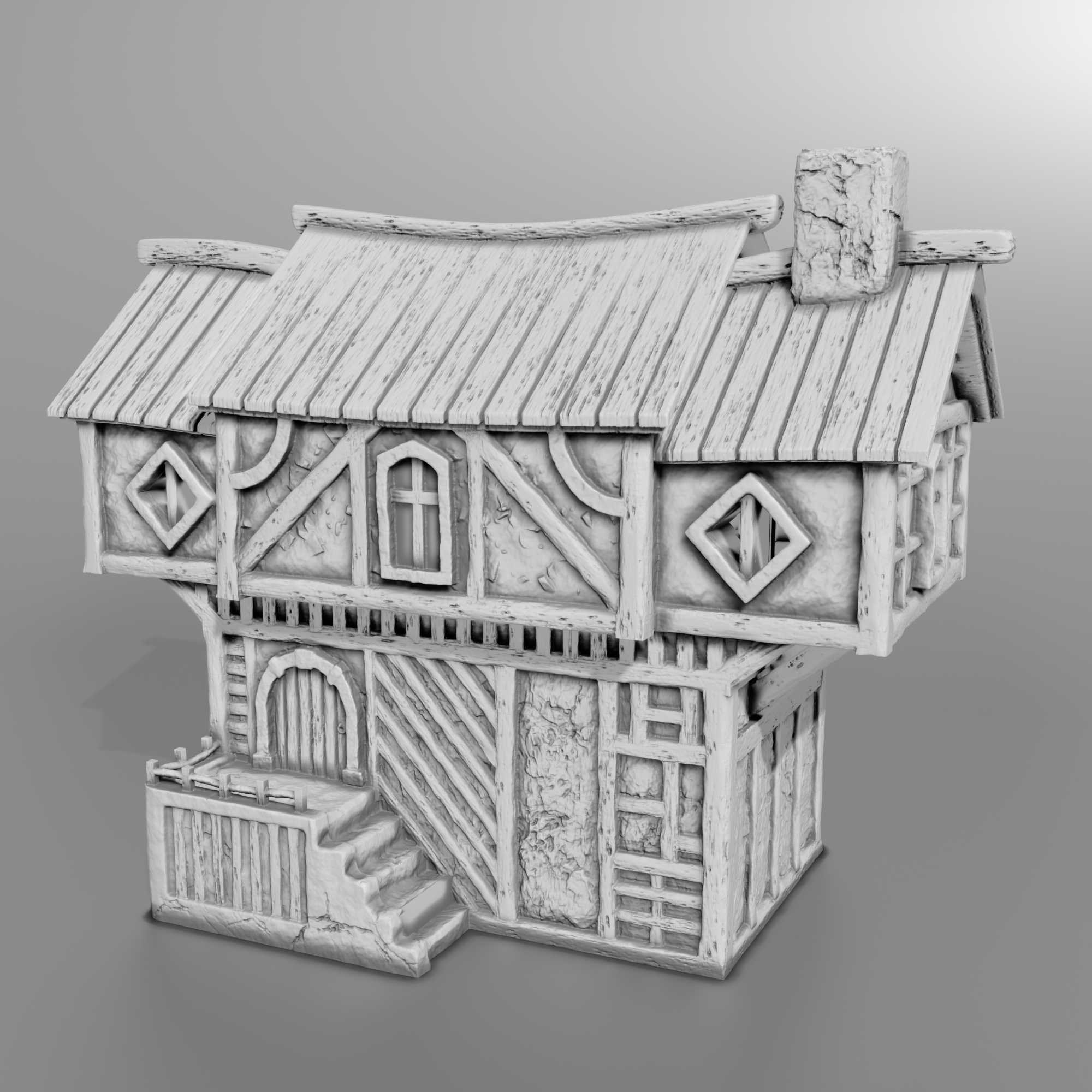 Stylized Middle Ages Part 4 - Building 4 (Digital file)