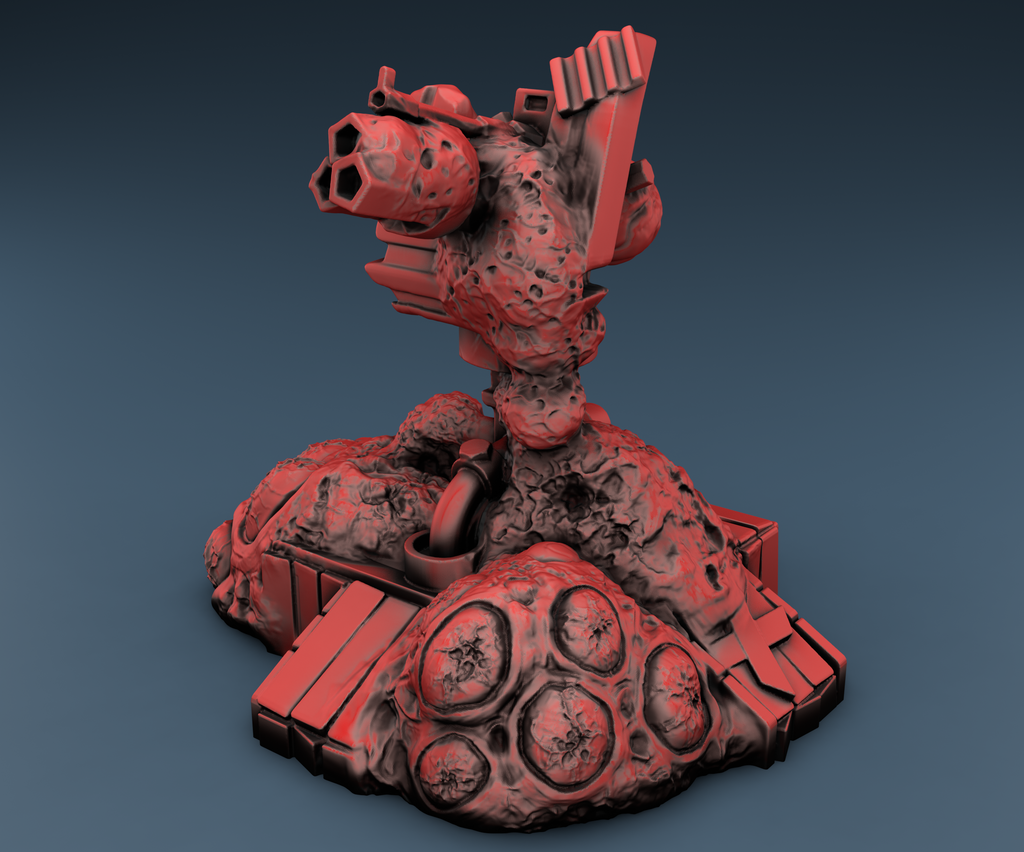 Alien Turret - Tec and Alien - 2 Files (Digital Files)